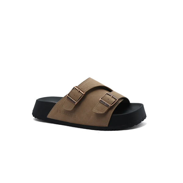 Birkenstock Zürich Suede Leather Buckle Detailed Woman TN-206 Khaki