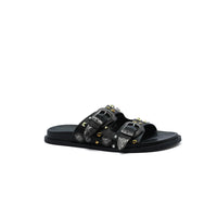 Miu Miu Toga Virilis Pulla Sandals Buckle Detailed Woman VK-129 Black