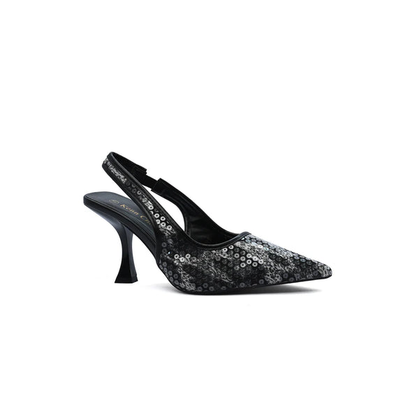 Betsey Johnson SB-Clark Leopard - Rhinestone Pumps Woman MA-811 Black