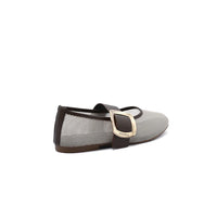 Miu Miu mesh flat ballet shoes with distinctive details Woman SW-713 Brown