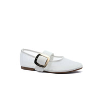 Miu Miu mesh flat ballet shoes with distinctive details Woman SW-713 White