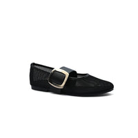 Miu Miu mesh flat ballet shoes with distinctive details Woman SW-713 Black