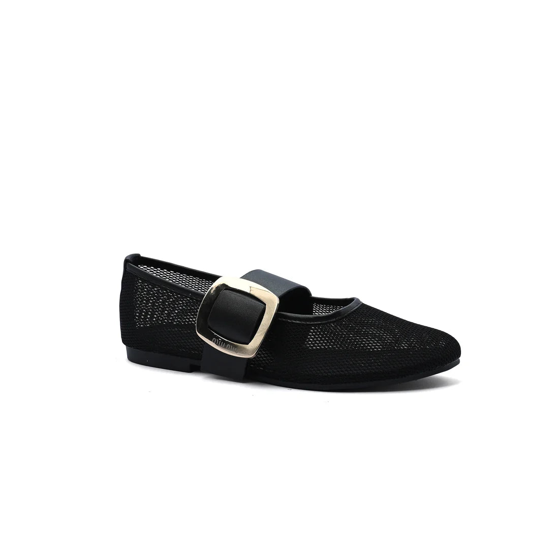 Miu Miu mesh flat ballet shoes with distinctive details Woman SW-713 Black