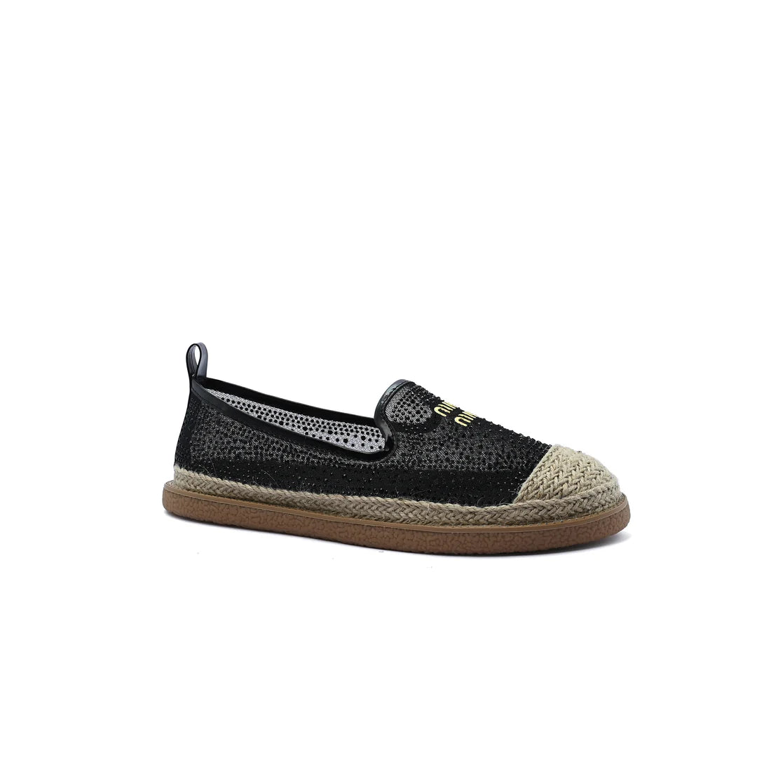 Miu Miu Truffle Collection Espadrille Shoes Ladies Fashion Woman TN-207 Black