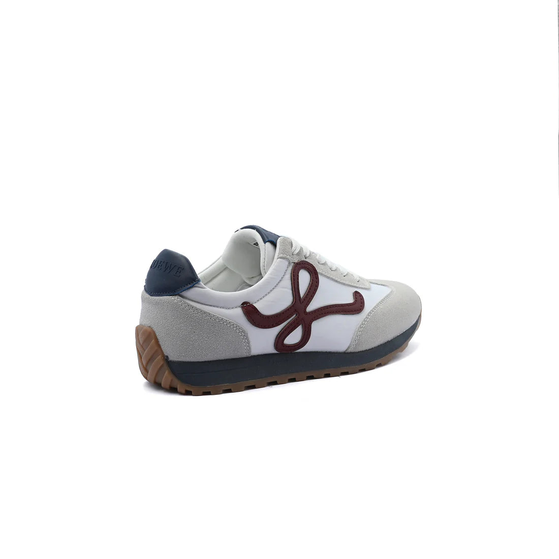 Loewe Flow Runner suede-trimmed sneakers Woman LW-935 White