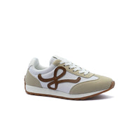 Loewe Flow Runner suede-trimmed sneakers Woman LW-935 Beige