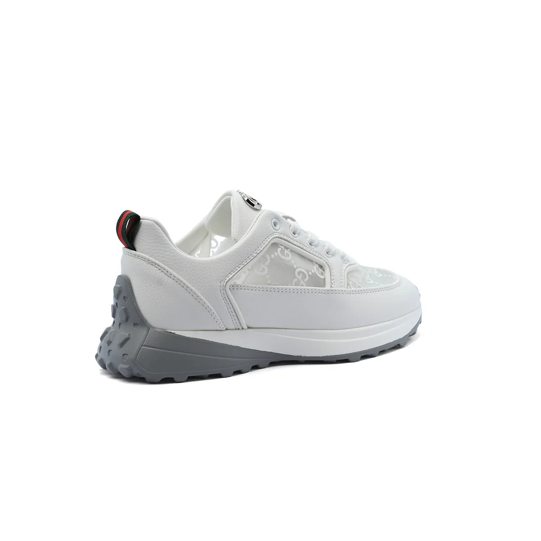 Gucci Runner Suede-Trimmed Sneakers Woman GU-23 White