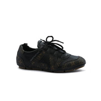 Louis Vuitton Suede Calfskin LV Sneakers Woman LV-916 Black&Coffee