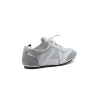 Louis Vuitton Suede Calfskin LV Sneakers Woman LV-916 Silver&White