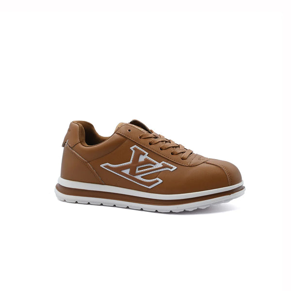 LOUIS VUITTON BUTTERSOFT LOGO Sneakers Woman LV-24 Camel