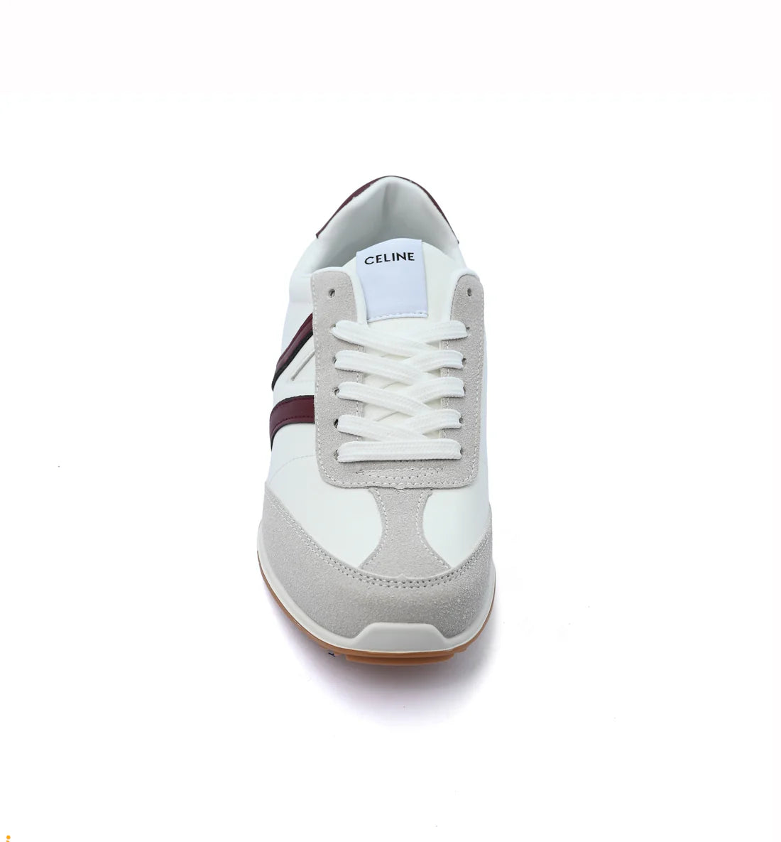 Celine Jogger Triomphe Signature Suede Sneakers Woman CL-919 White