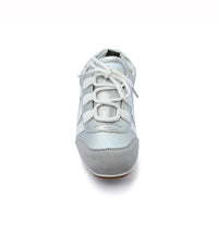 Louis Vuitton Suede Calfskin LV Sneakers Woman LV-916 Silver&White