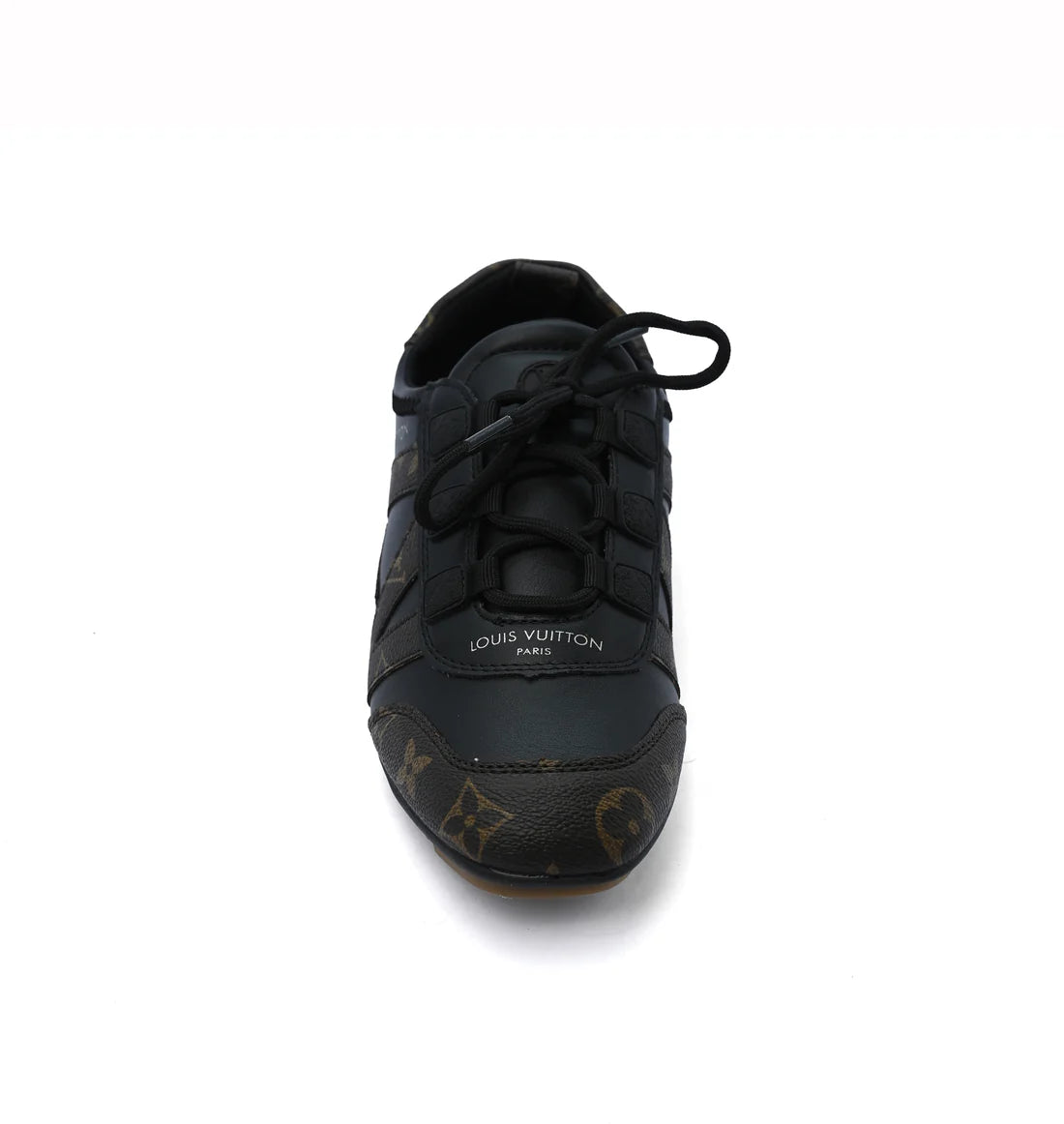 Louis Vuitton Suede Calfskin LV Sneakers Woman LV-916 Black&Coffee
