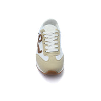 Loewe Flow Runner suede-trimmed sneakers Woman LW-935 Beige
