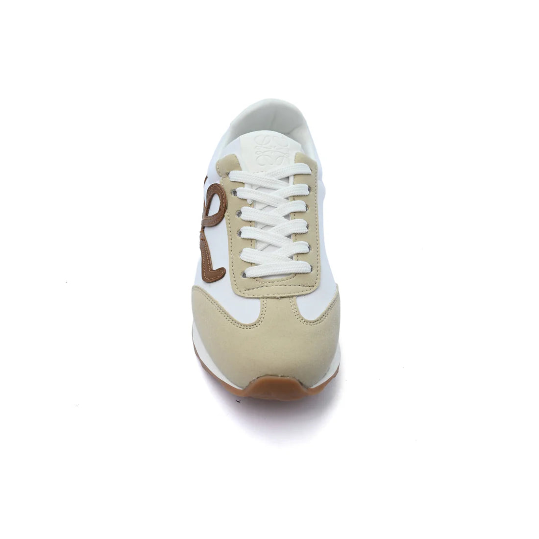 Loewe Flow Runner suede-trimmed sneakers Woman LW-935 Beige