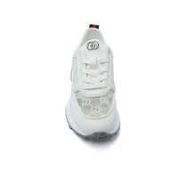Gucci Runner Suede-Trimmed Sneakers Woman GU-23 White