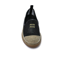 Miu Miu Truffle Collection Espadrille Shoes Ladies Fashion Woman TN-207 Black
