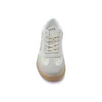 Gucci Interlocking G Suede Canvas Sneakers Woman GU-26 Light Beige