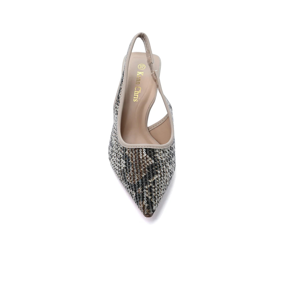 Betsey Johnson SB-Clark Leopard - Rhinestone Pumps Woman MA-811 Beige