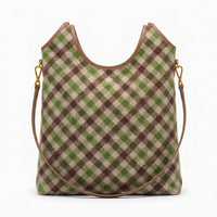 Miu Miu Ivy canvas and leather bag for Women Mirror Length 40 cm - Width 32 cm 2582 Brown