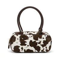 Miu Miu Beau Tartan Small Wool-Blend Top Handle Bag Length 10 cm - Width 27 cm Mirror Woman 2581 Coffee