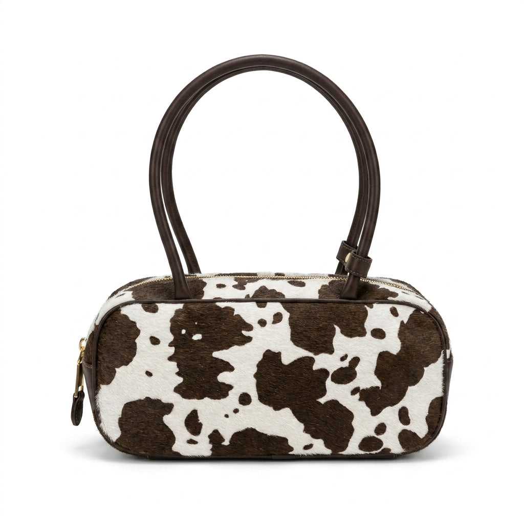 Miu Miu Beau Tartan Small Wool-Blend Top Handle Bag Length 10 cm - Width 27 cm Mirror Woman 2581 Coffee