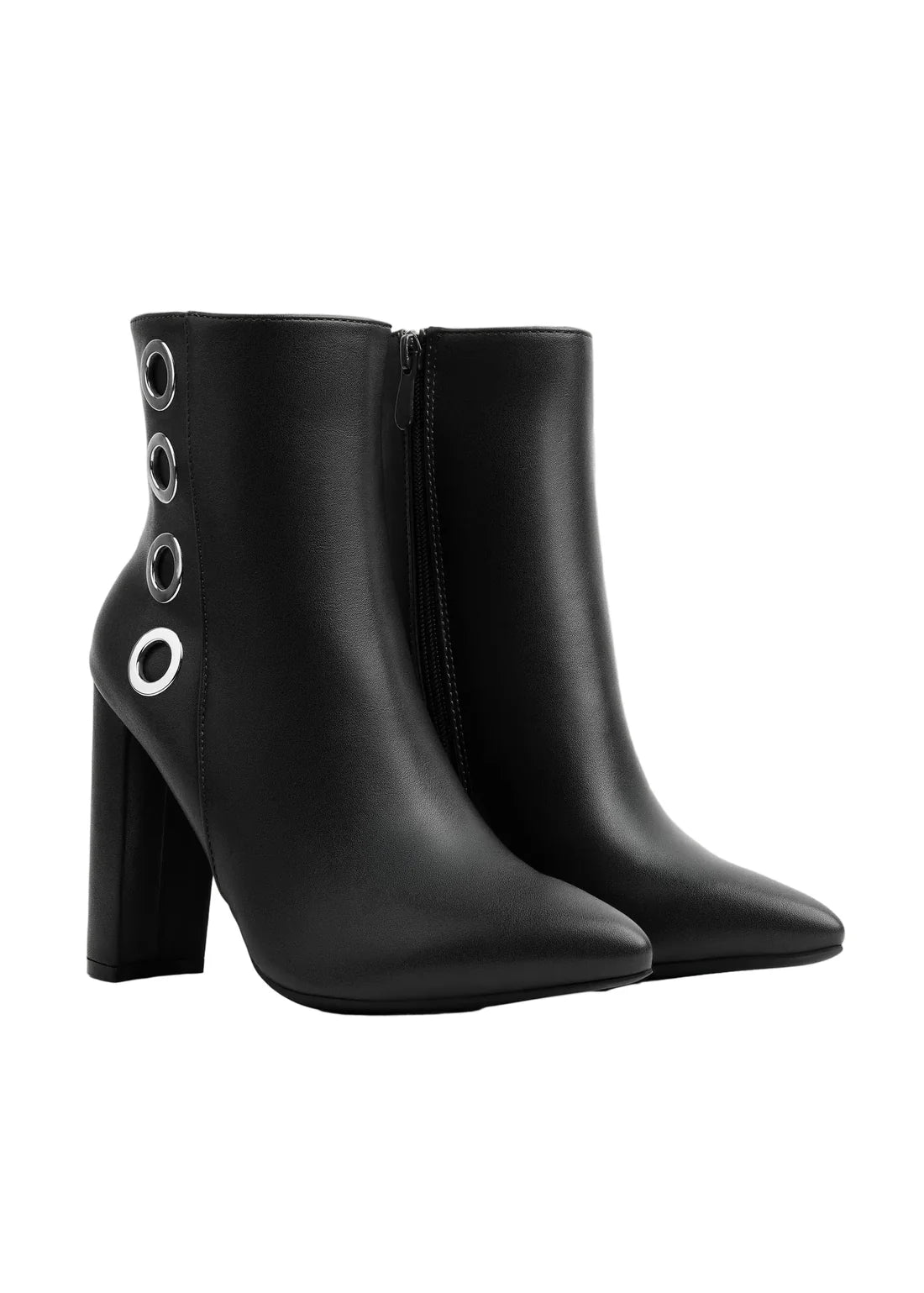 Orion Ringed Heeled Half Boots High Quality Woman 131026709 Black