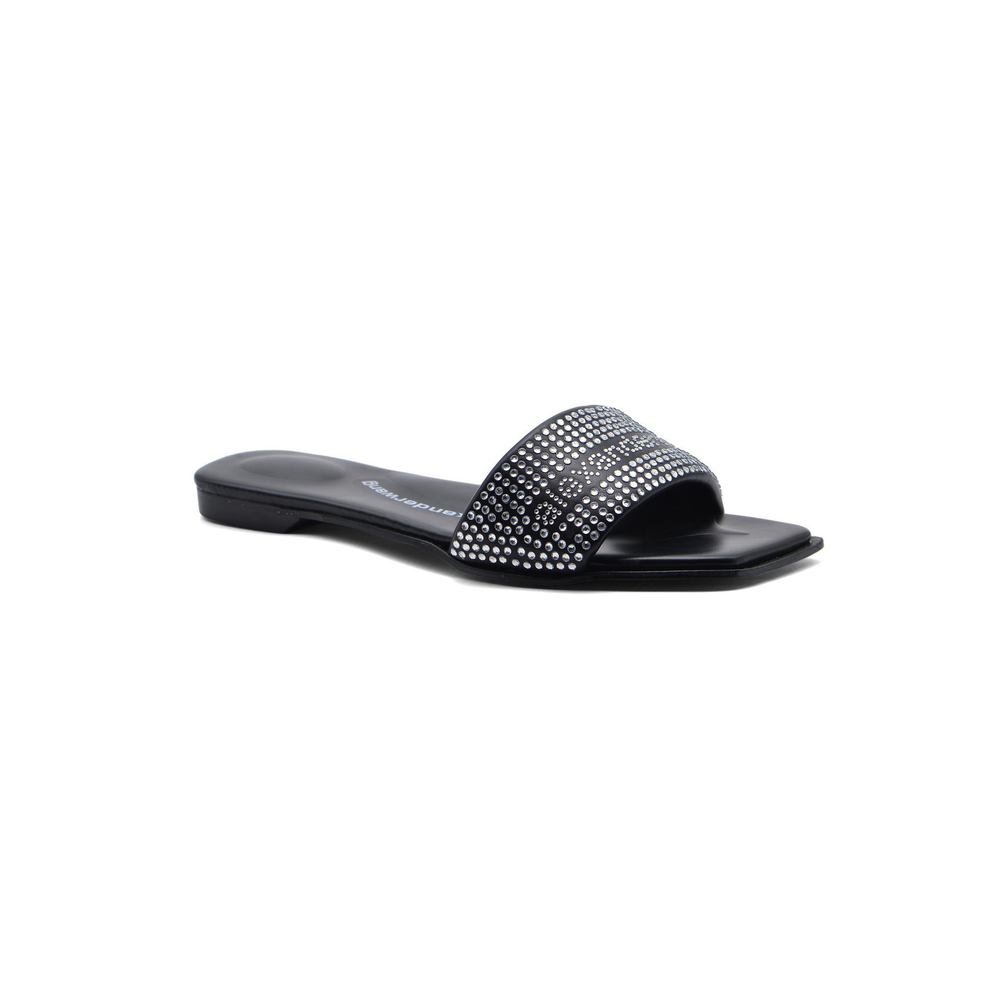 Alexander Wang Vy Crystal Embellished Slide Sandal Women 2025-6 Black