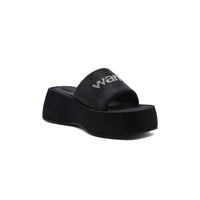Alexander Wang Slippers High Sole Comfortable Open Back Woman 2907-3 Black