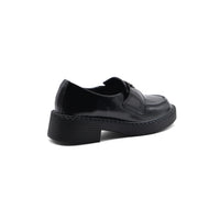 Prada Brushed Spazzolato Leather Loafers Woman 868 Black