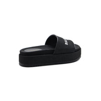 Gucci x Balenciaga Platform slide sandals for Women 2020-3 Black