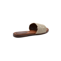 Louis Vuitton Lock It Flat Mule Monogram Sandals Woman L-118 Beige