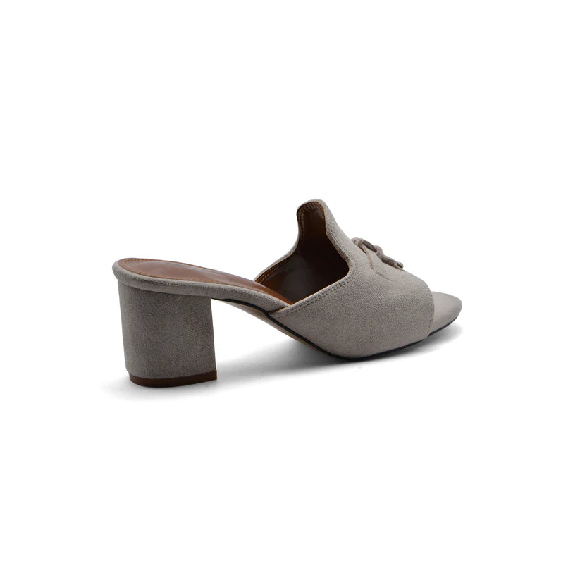 Loro Piana Suede Summer Charms Slide Sandals Woman VR-8 Beige