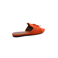 Loro Piana Summer Charms suede sandals Woman VR-9 Orange