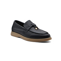 Loro Piana Suede Summer Charms Walk Loafers Woman VR-LA Black