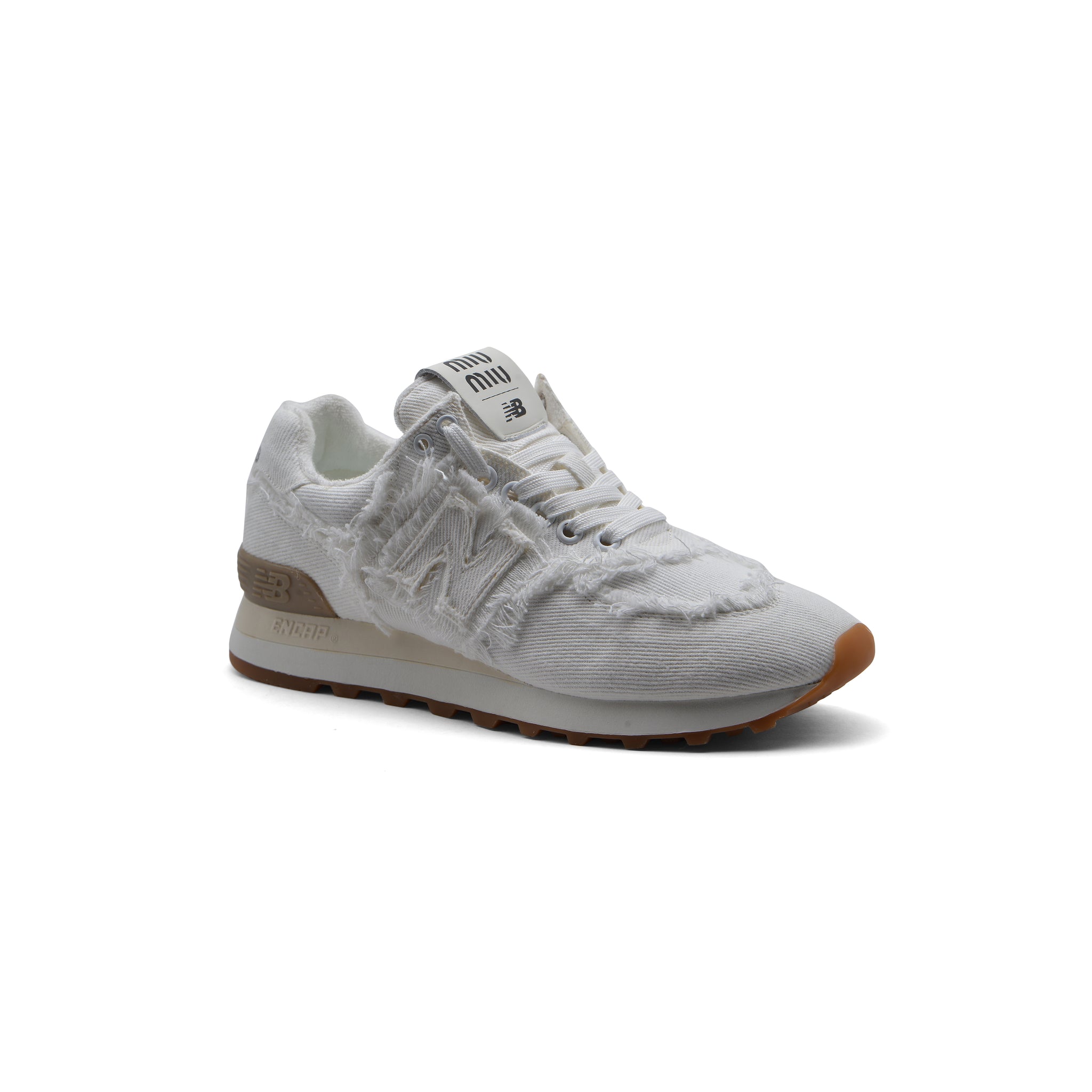 New Balance X Miu Miu 574 Denim Sneakers Woman 45A802 White