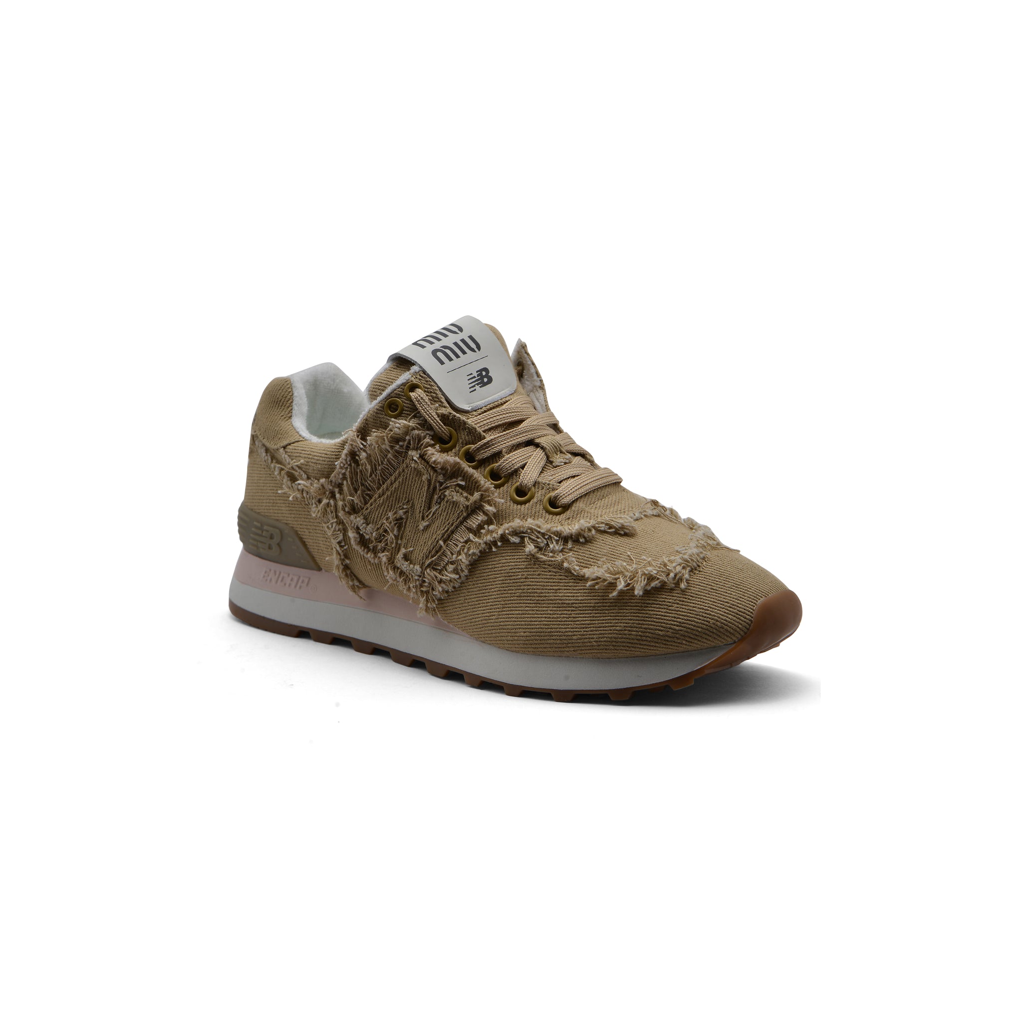 New Balance X Miu Miu 574 Denim Sneakers Woman 45A802 Beige