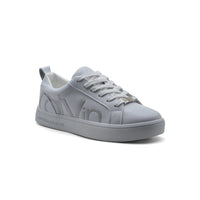 Calvin Klein Danya Cow Silk Platinum Sneakers Woman 9116 White&Silver