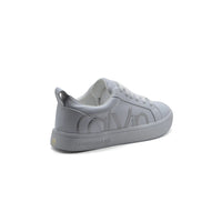 Calvin Klein Danya Cow Silk Platinum Sneakers Woman 9116 White&Silver