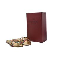 Valentino Garavani Vlogo Signature Slides Nero Flats 3115 Gold
