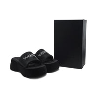 Alexander Wang Slippers High Sole Comfortable Open Back Woman 2907-3 Black