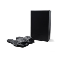 Alexander Wang Vy Crystal Embellished Slide Sandal Women 2025-6 Black