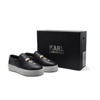 KUPSOLE Karl Leather slip-ons Ikonic Karl Lagerfeld 2546-3 Black