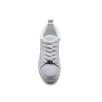 Calvin Klein Danya Cow Silk Platinum Sneakers Woman 9116 White&Silver