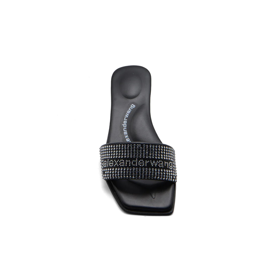Alexander Wang Vy Crystal Embellished Slide Sandal Women 2025-6 Black