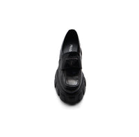 Prada Monolith Patent Leather Loafers Woman A9016 Black