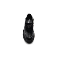 Prada Brushed Spazzolato Leather Loafers Woman 868 Black