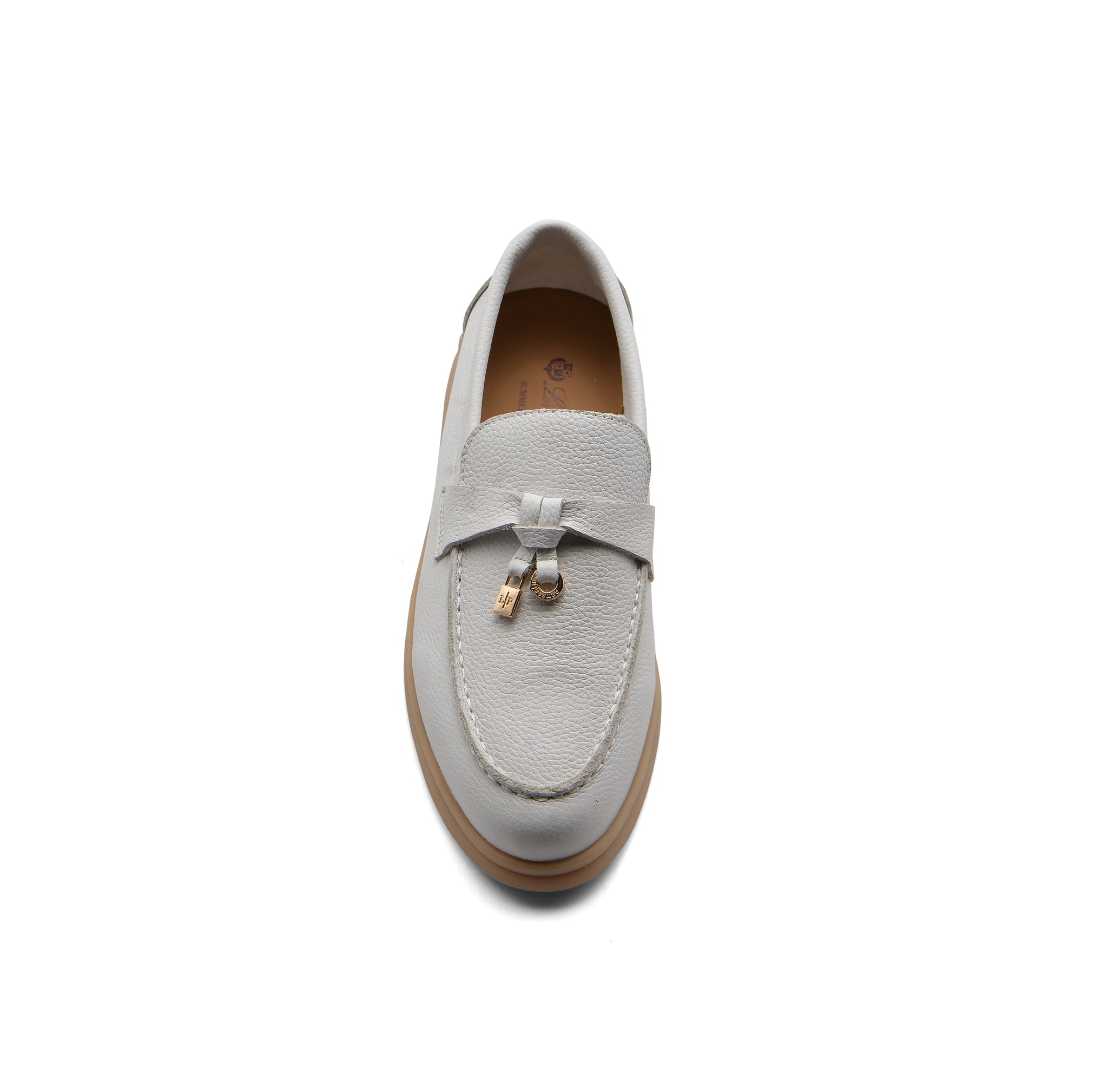 Loro Piana Suede Summer Charms Walk Loafers Woman VR-LA White