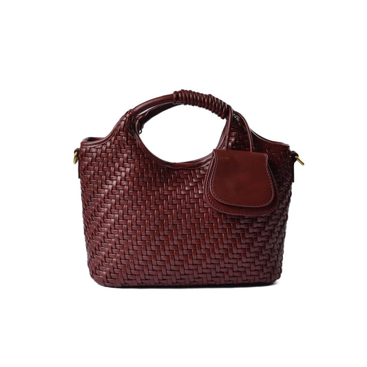 KUART Braided Tote Bag Quality for Every Style 8851 Marron