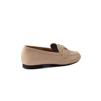 Hermes Paris Loafer Pure Leather Ethos Shoes Woman TN-175 Beige